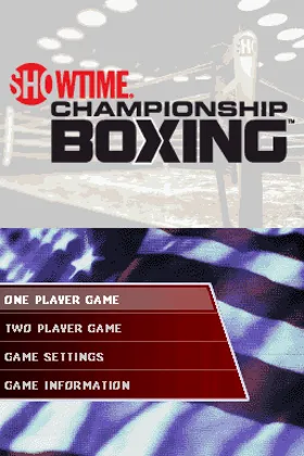 Showtime Championship Boxing (USA) screen shot title